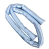 Sky blue satin heatless hair curling ribbon by LUNARIA DREAMS