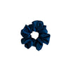 Petite Celestial Scrunchie. A small and mini deep teal blue satin scrunchie.