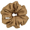 Oversized Marigold Scrunchie. An XL, extra luxe gold satin scrunchie.