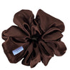 Oversized Cocoa Scrunchie. An XL, extra luxe chocolate brown satin scrunchie.