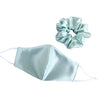 Satin Face Mask and Scrunchie Set - Lagoon