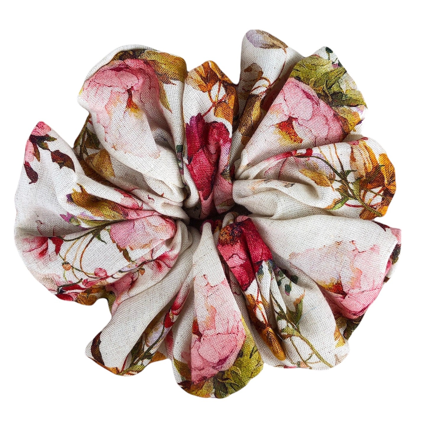 Oversized Dolce Scrunchie. An XL, extra luxe vintage floral patterned scrunchie.