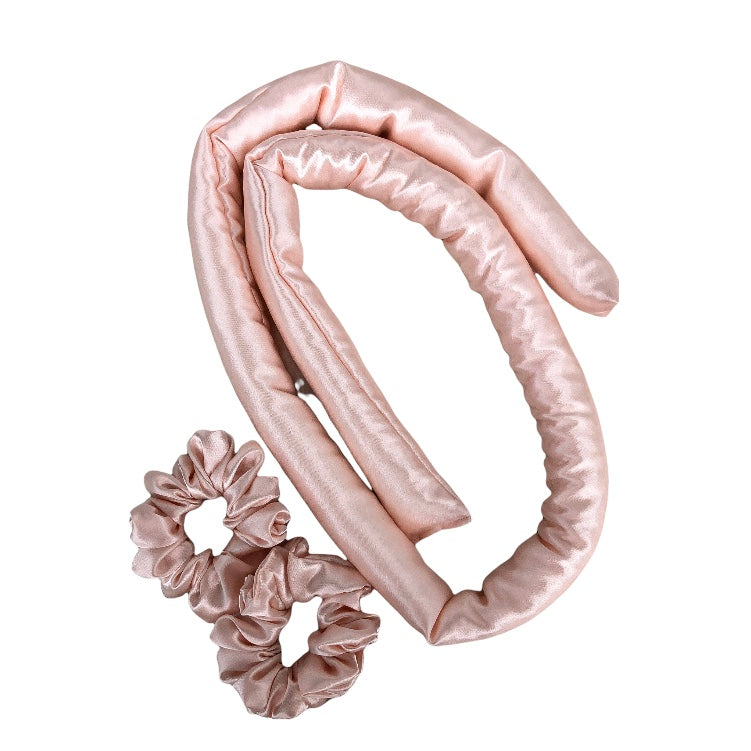 Peach pink satin curling ribbon set by LUNARIA DREAMS