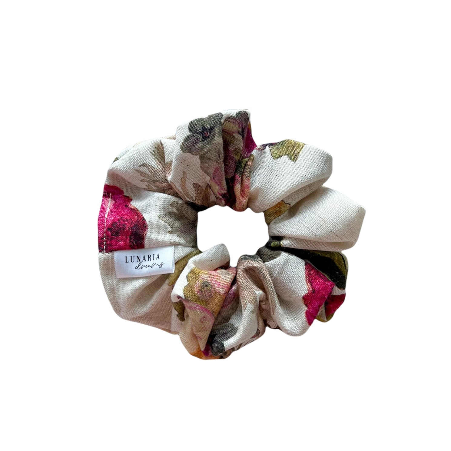 Adrienne Regular Scrunchie: A beautiful vintage floral scrunchie
