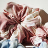 Regular and Oversized Sakura Tie Dye Baby Pink Scrunchies by LUNARIA DREAMS